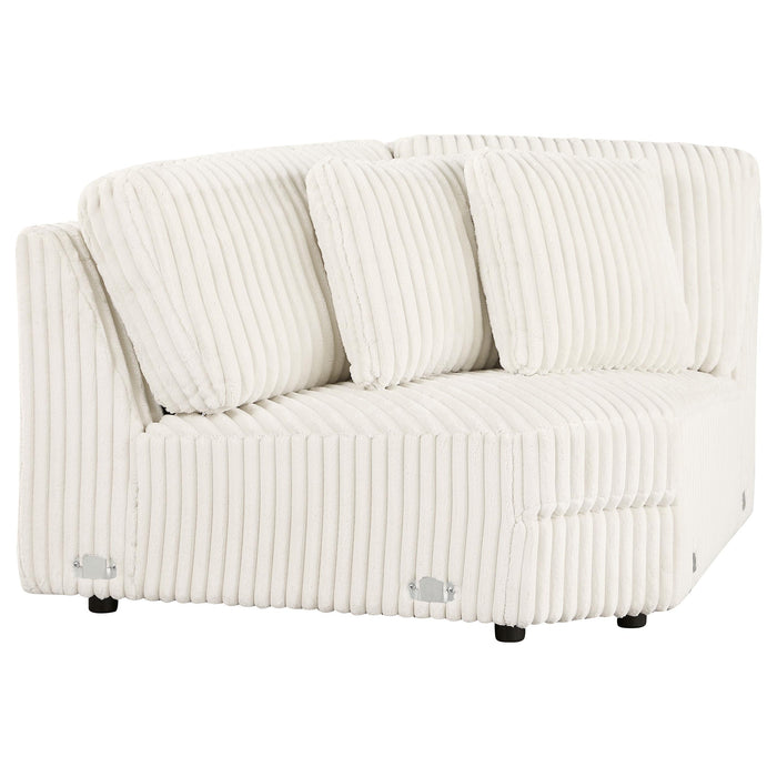 Emberson Upholstered Modular Sectional Sofa Ivory - U&U Home Budget Furniture (Carteret, NJ)