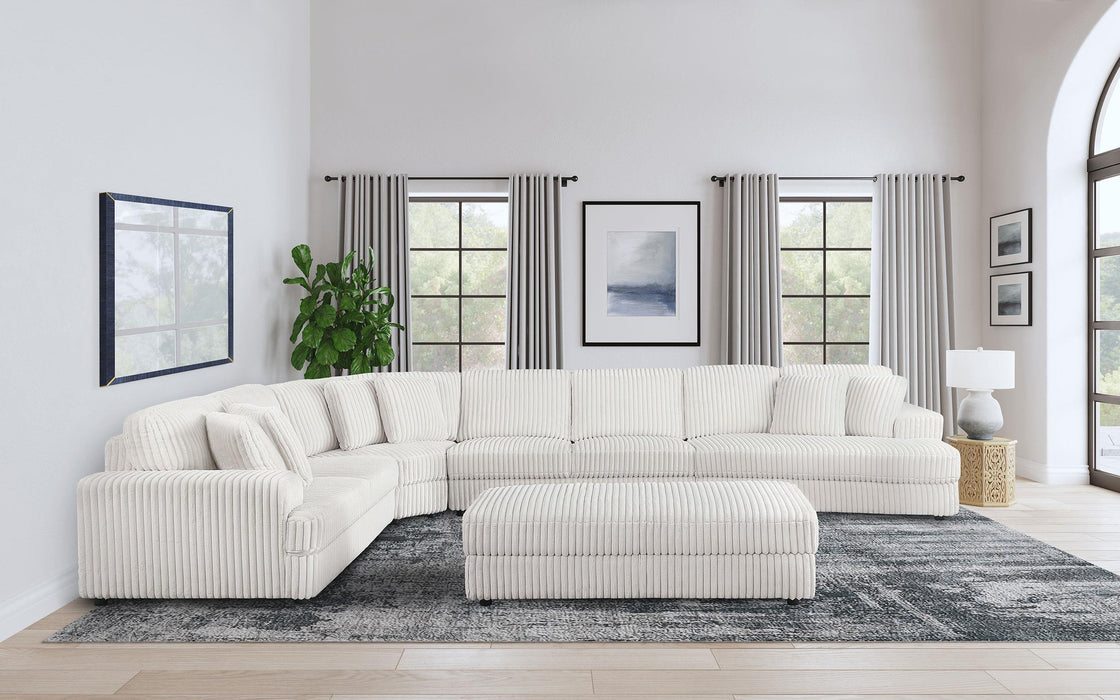 Emberson Upholstered Modular Sectional Sofa Ivory - U&U Home Budget Furniture (Carteret, NJ)