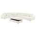 Emberson Upholstered Modular Sectional Sofa Ivory - U&U Home Budget Furniture (Carteret, NJ)