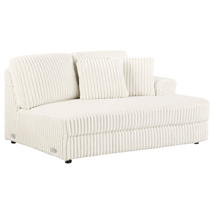 Emberson Upholstered Modular Sectional Sofa Ivory - U&U Home Budget Furniture (Carteret, NJ)