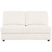 Emberson Upholstered Armless Loveseat Ivory - U&U Home Budget Furniture (Carteret, NJ)