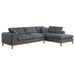 Persia 2-piece Modular Sectional Grey - U&U Home Budget Furniture (Carteret, NJ)