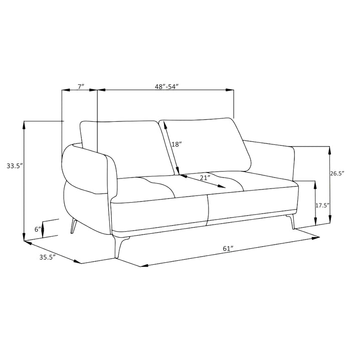 Lively Stationary 2 Pc Set - U&U Home Budget Furniture (Carteret, NJ)