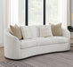 Rainn Upholstered Tight Back Sofa Latte - U&U Home Budget Furniture (Carteret, NJ)