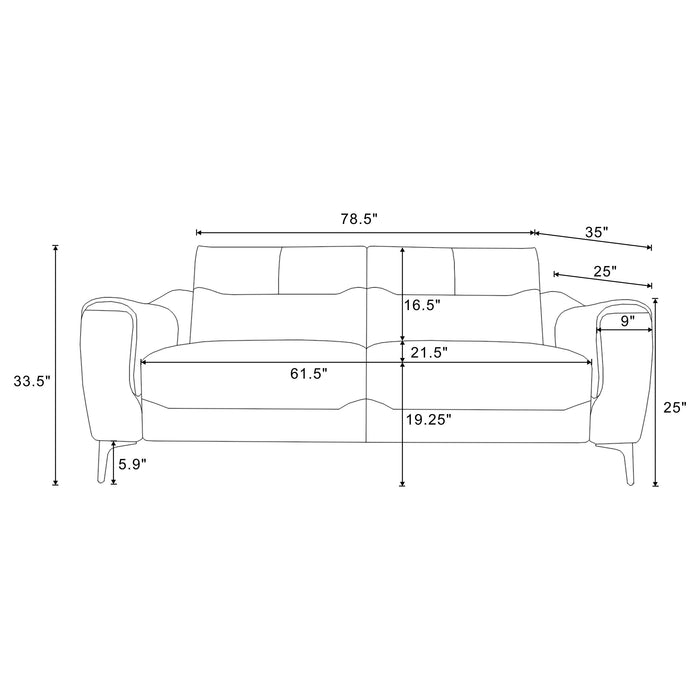 Nolan Sofa - U&U Home Budget Furniture (Carteret, NJ)