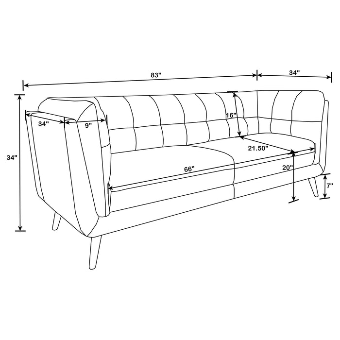 Thatcher Stationary 3 Pc Sets - U&U Home Budget Furniture (Carteret, NJ)