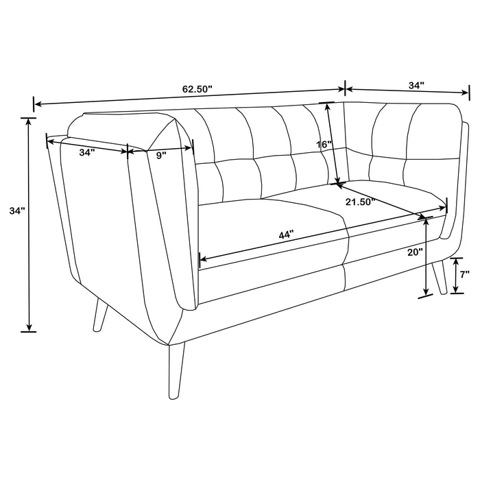 Thatcher Stationary 3 Pc Sets - U&U Home Budget Furniture (Carteret, NJ)