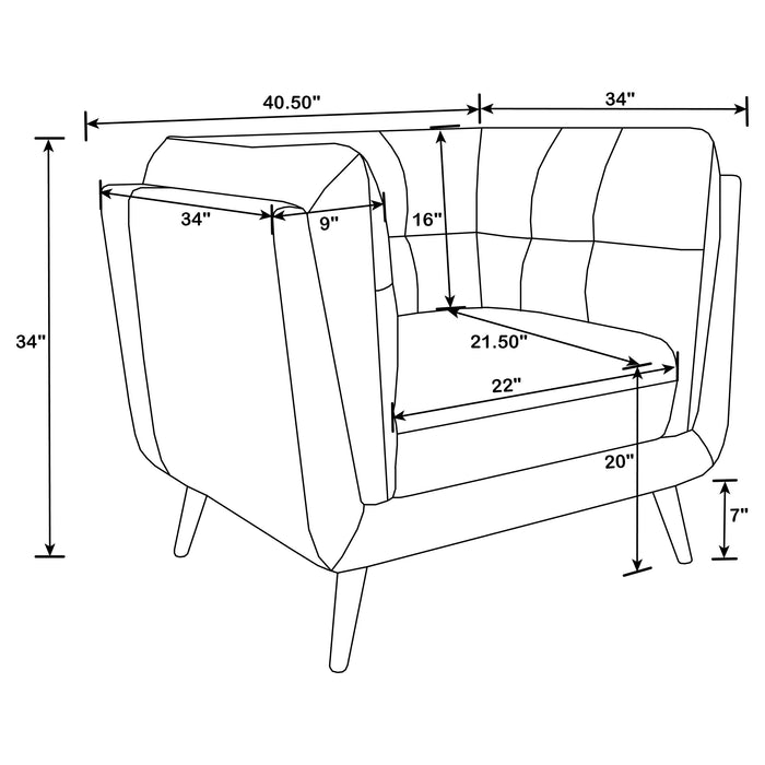 Thatcher Stationary 3 Pc Sets - U&U Home Budget Furniture (Carteret, NJ)
