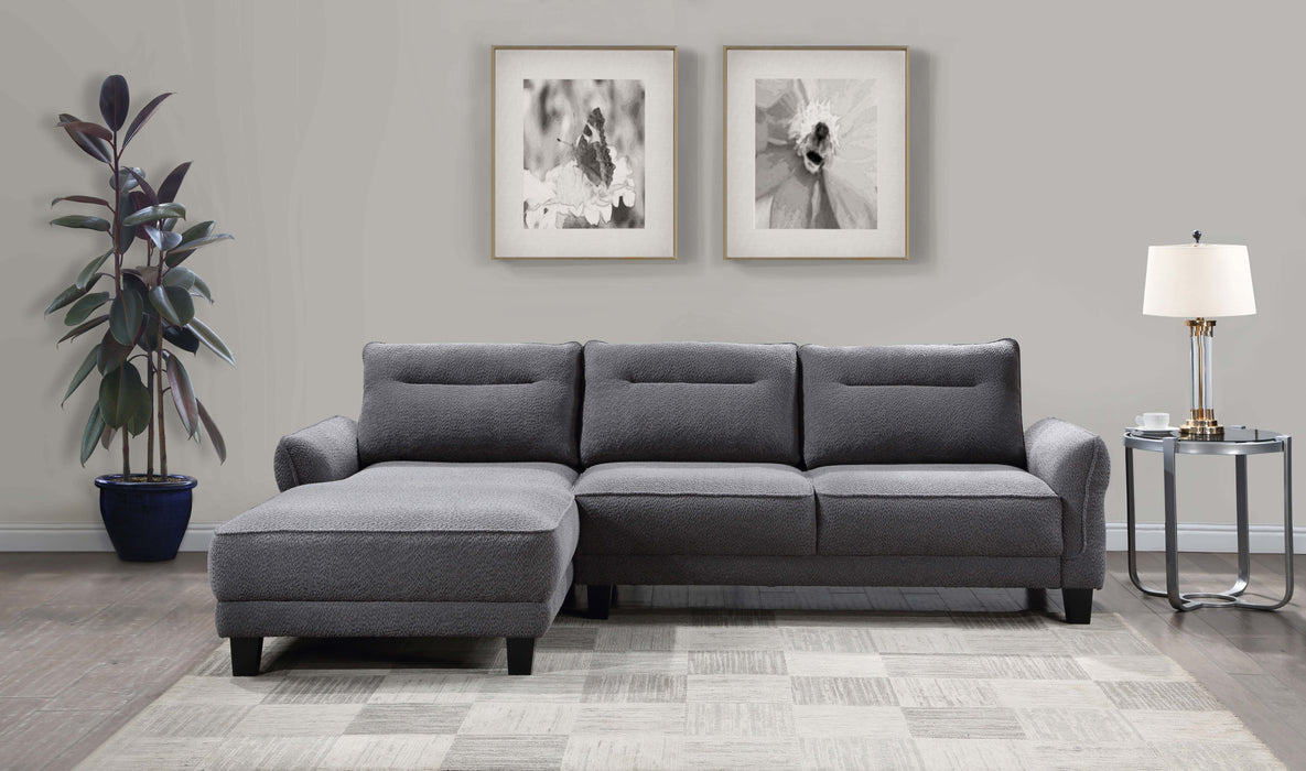Caspian Stationary Sectionals - U&U Home Budget Furniture (Carteret, NJ)