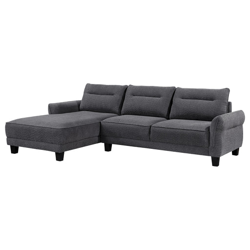 Caspian Stationary Sectionals - U&U Home Budget Furniture (Carteret, NJ)
