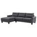 Caspian Stationary Sectionals - U&U Home Budget Furniture (Carteret, NJ)