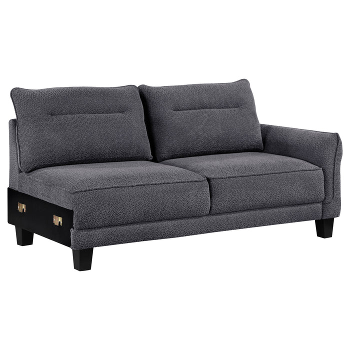 Caspian Stationary Sectionals - U&U Home Budget Furniture (Carteret, NJ)