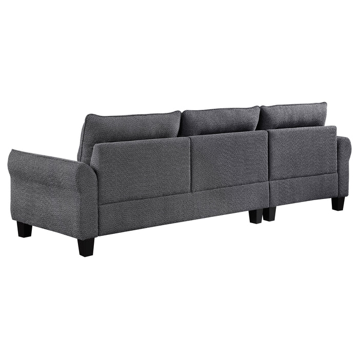 Caspian Stationary Sectionals - U&U Home Budget Furniture (Carteret, NJ)