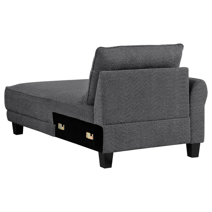 Caspian Stationary Sectionals - U&U Home Budget Furniture (Carteret, NJ)