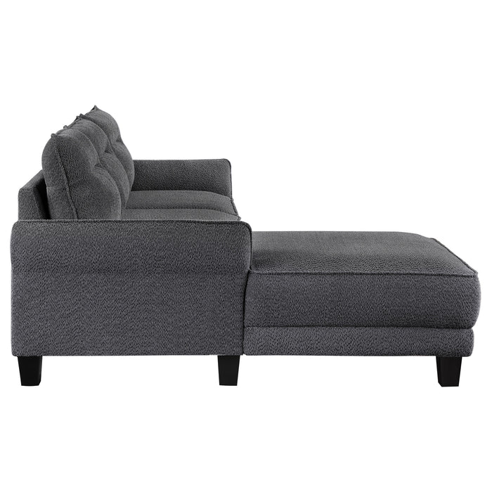 Caspian Stationary Sectionals - U&U Home Budget Furniture (Carteret, NJ)
