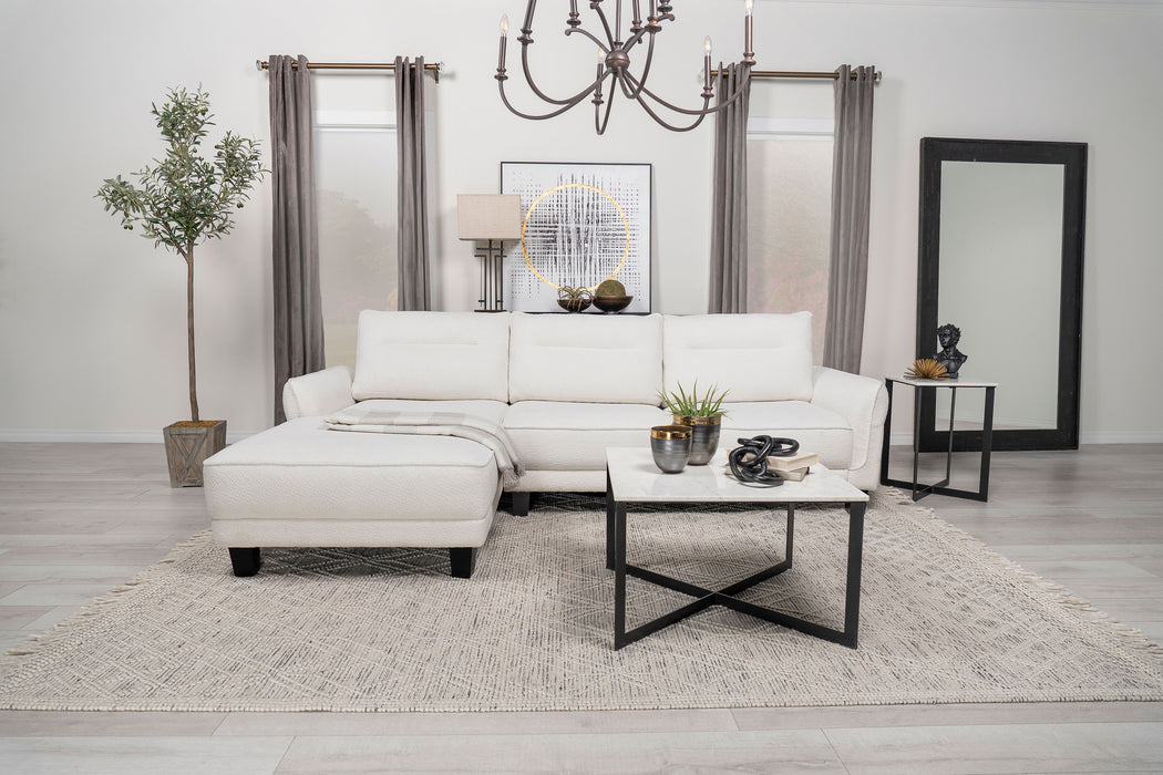 Caspian Stationary Sectionals - U&U Home Budget Furniture (Carteret, NJ)