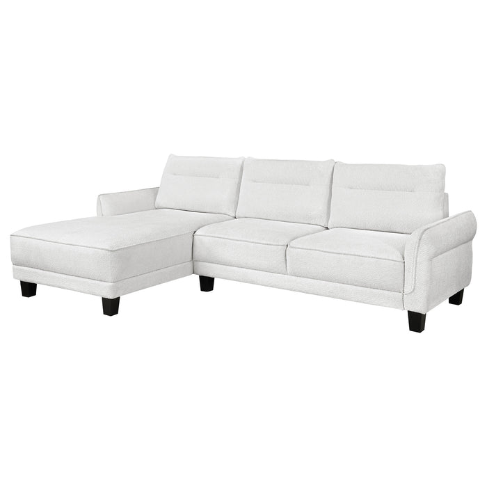 Caspian Stationary Sectionals - U&U Home Budget Furniture (Carteret, NJ)