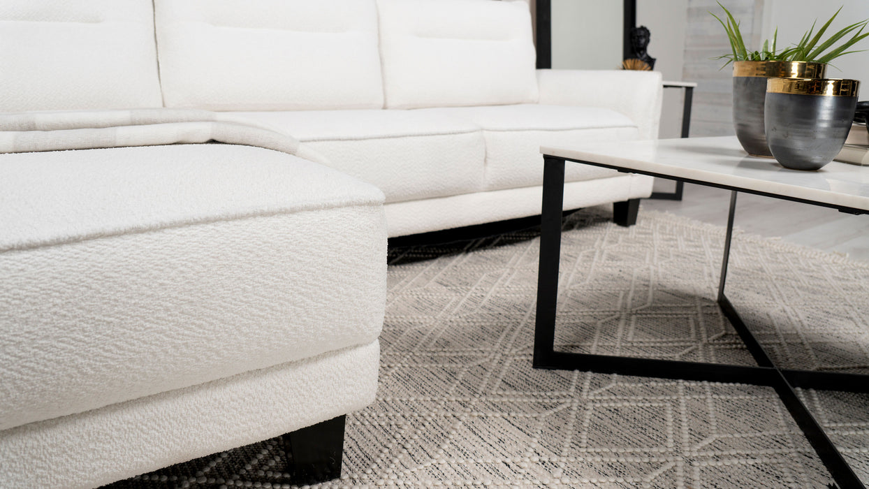 Caspian Stationary Sectionals - U&U Home Budget Furniture (Carteret, NJ)
