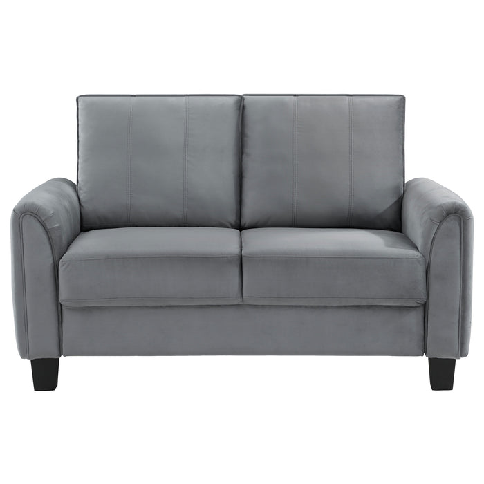 Davis Stationary Loveseat - U&U Home Budget Furniture (Carteret, NJ)