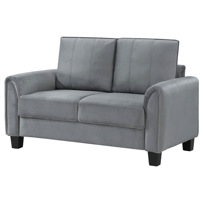 Davis Stationary Loveseat - U&U Home Budget Furniture (Carteret, NJ)