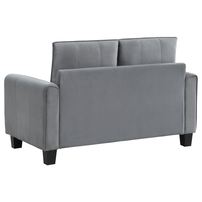 Davis Stationary Loveseat - U&U Home Budget Furniture (Carteret, NJ)