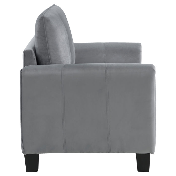 Davis Stationary Loveseat - U&U Home Budget Furniture (Carteret, NJ)