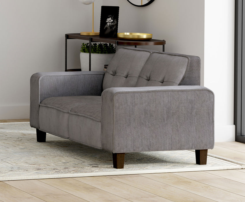 Deerhurst Stationary Loveseat - U&U Home Budget Furniture (Carteret, NJ)