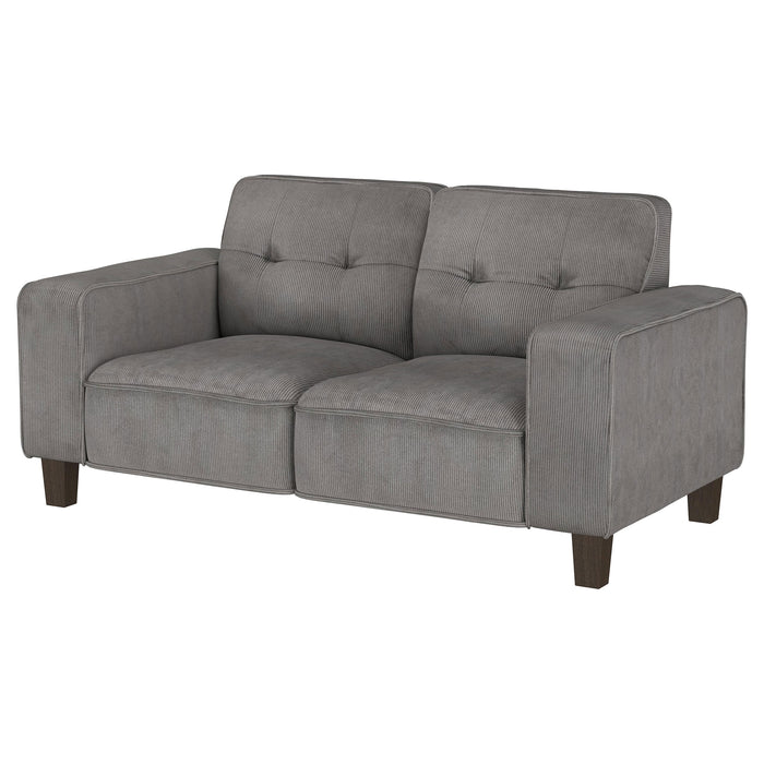 Deerhurst Stationary Loveseat - U&U Home Budget Furniture (Carteret, NJ)