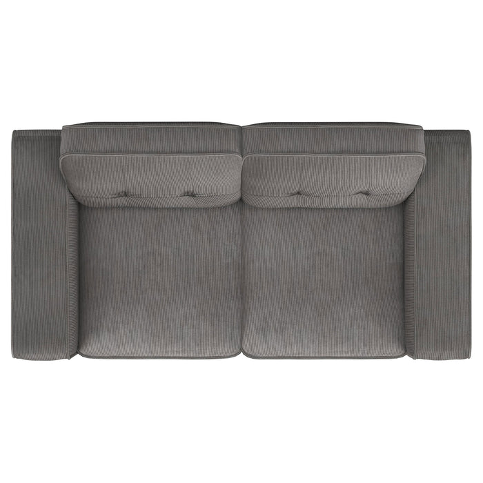 Deerhurst Stationary Loveseat - U&U Home Budget Furniture (Carteret, NJ)