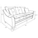 Tomkins Stationary Sofa - U&U Home Budget Furniture (Carteret, NJ)