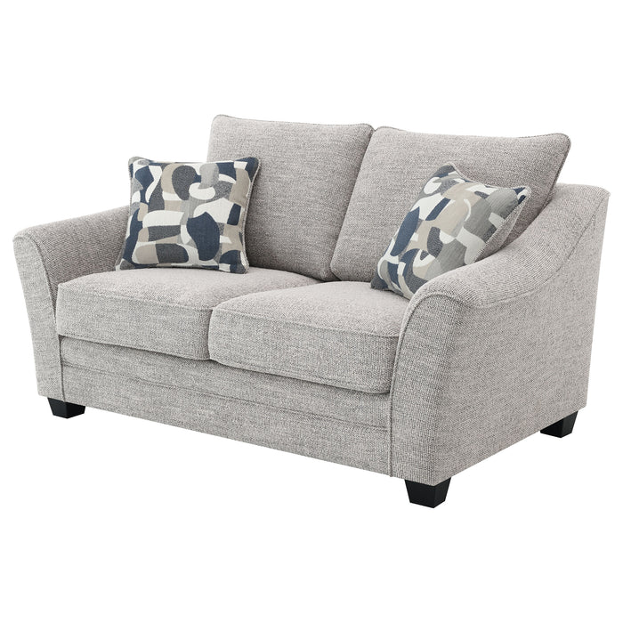Tomkins Stationary Loveseat - U&U Home Budget Furniture (Carteret, NJ)