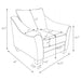 Tomkins Accent Chair - U&U Home Budget Furniture (Carteret, NJ)