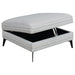 Clint Upholstered Ottoman with Tapered Legs Multi-color - U&U Home Budget Furniture (Carteret, NJ)