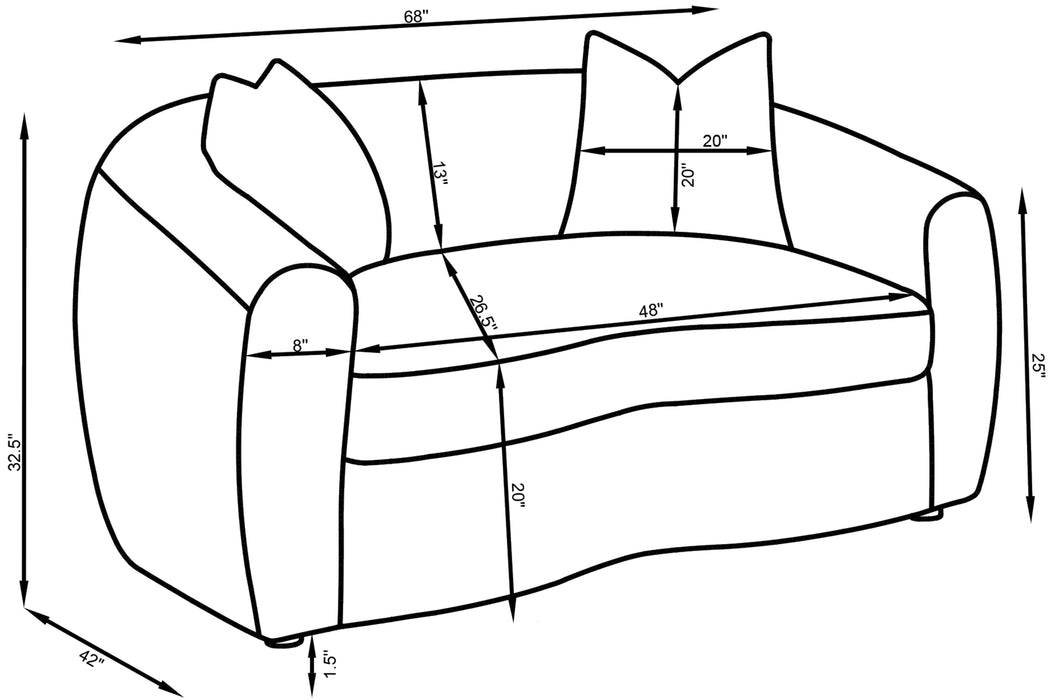 Isabella Stationary 3 Pc Sets - U&U Home Budget Furniture (Carteret, NJ)