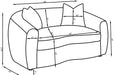 Isabella Stationary 3 Pc Sets - U&U Home Budget Furniture (Carteret, NJ)