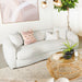 Isabella Upholstered Tight Back Sofa White - U&U Home Budget Furniture (Carteret, NJ)