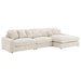 Blaine Upholstered Reversible Chaise Sectional Sofa - U&U Home Budget Furniture (Carteret, NJ)