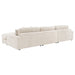 Blaine Upholstered Reversible Chaise Sectional Sofa - U&U Home Budget Furniture (Carteret, NJ)