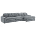 Blaine Upholstered Reversible Chaise Sectional Sofa - U&U Home Budget Furniture (Carteret, NJ)