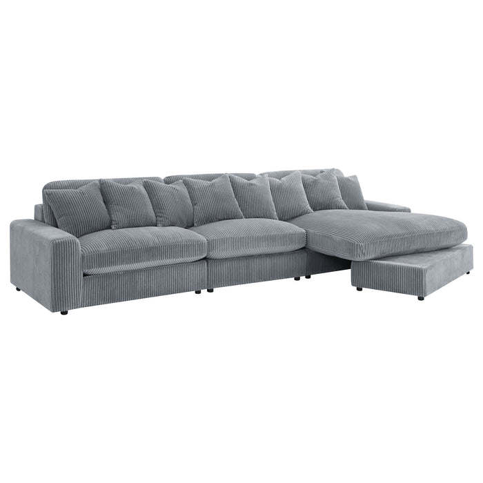 Blaine Stationary Sectionals - U&U Home Budget Furniture (Carteret, NJ)