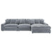 Blaine Upholstered Reversible Chaise Sectional Sofa - U&U Home Budget Furniture (Carteret, NJ)