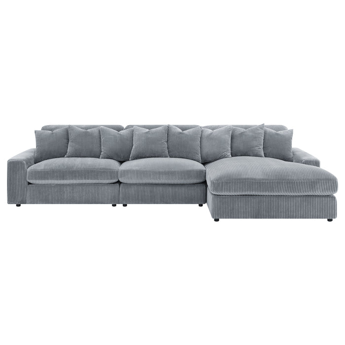 Blaine Stationary Sectionals - U&U Home Budget Furniture (Carteret, NJ)