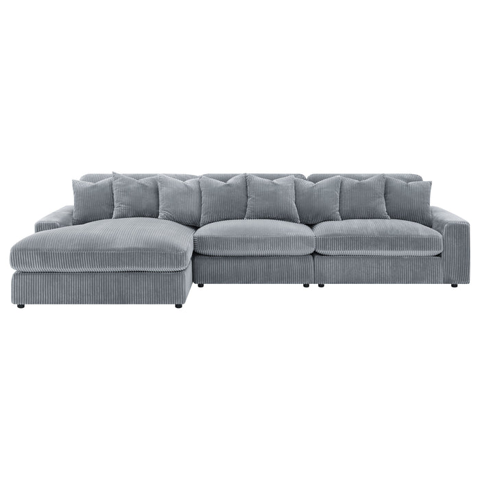Blaine Stationary Sectionals - U&U Home Budget Furniture (Carteret, NJ)