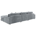 Blaine Upholstered Reversible Chaise Sectional Sofa - U&U Home Budget Furniture (Carteret, NJ)