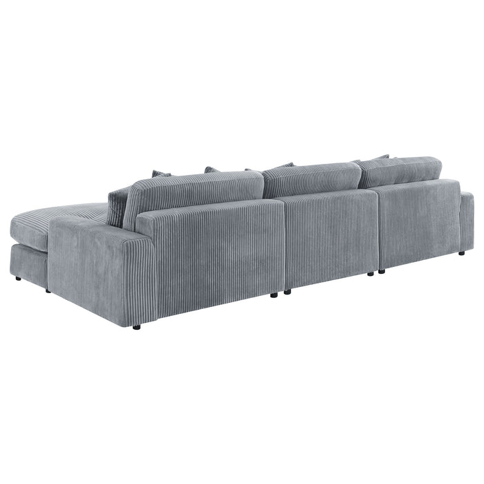Blaine Stationary Sectionals - U&U Home Budget Furniture (Carteret, NJ)