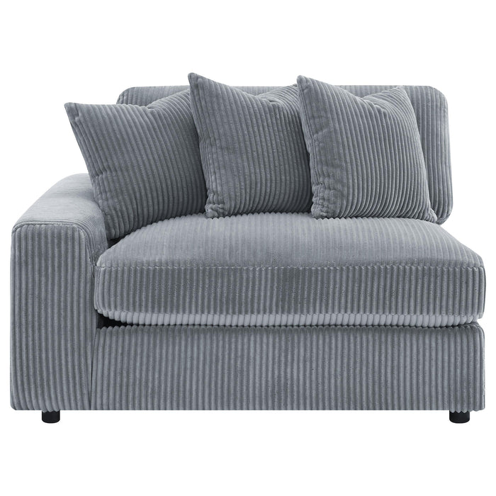 Blaine Upholstered Reversible Chaise Sectional Sofa - U&U Home Budget Furniture (Carteret, NJ)