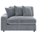 Blaine Upholstered Reversible Chaise Sectional Sofa - U&U Home Budget Furniture (Carteret, NJ)