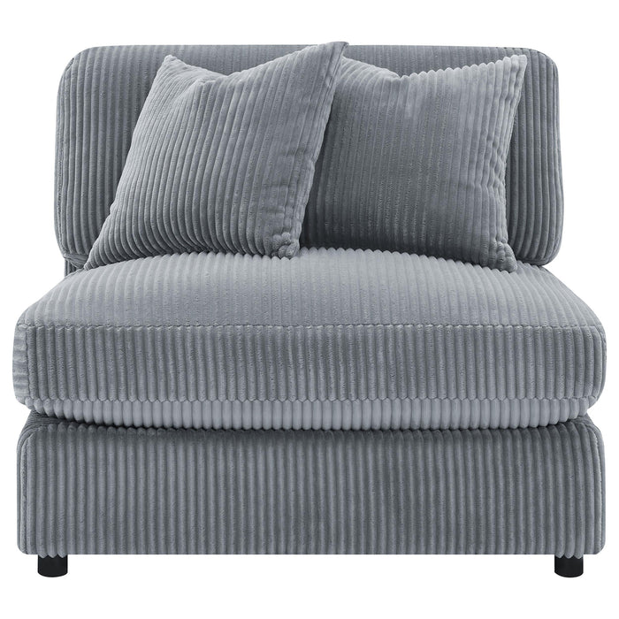Blaine Upholstered Reversible Chaise Sectional Sofa - U&U Home Budget Furniture (Carteret, NJ)