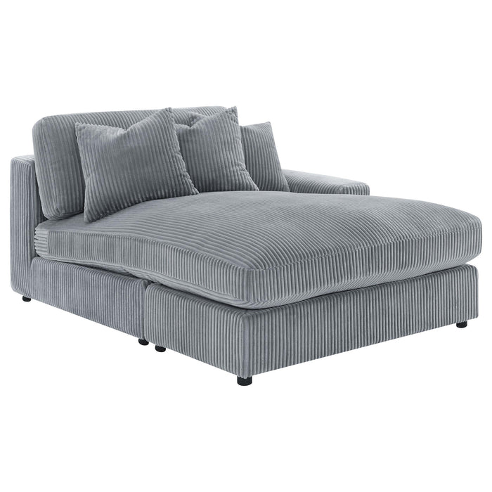 Blaine Upholstered Reversible Chaise Sectional Sofa - U&U Home Budget Furniture (Carteret, NJ)