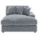 Blaine Upholstered Reversible Chaise Sectional Sofa - U&U Home Budget Furniture (Carteret, NJ)